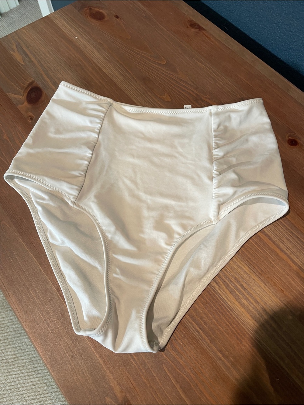 aerie High-Waist Bikini Bottoms in White